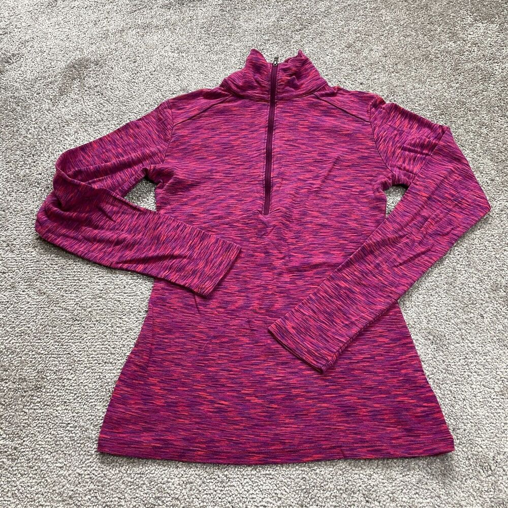 Columbia Active Jacket Womens Small Multicolor 1/4 Zip Mock Neck Long Sleeve